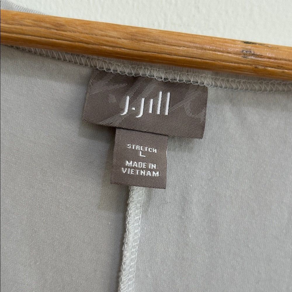 J. Jill Soft Gray Sleeveless Pima Cotton Blend Maxi Dress Size Large - Picture 2 of 4